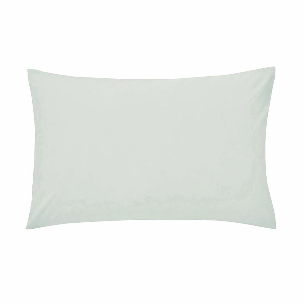 Helena Springfield 50/50 Plain Dye Polycotton Standard Pillowcase - Soft Green - Beales department store