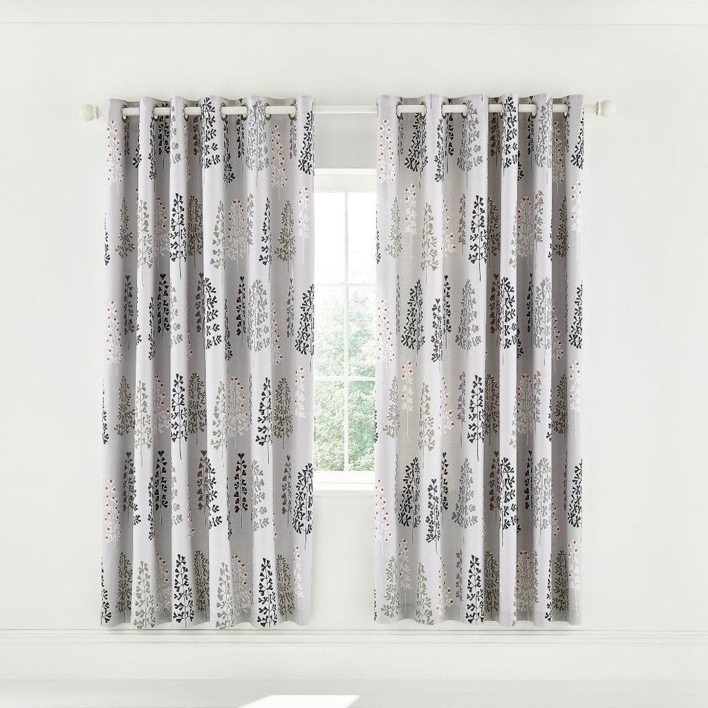 Helena Springfield Dahl Lined Curtains 66X72 (168X183CM) in Mono - Beales department store