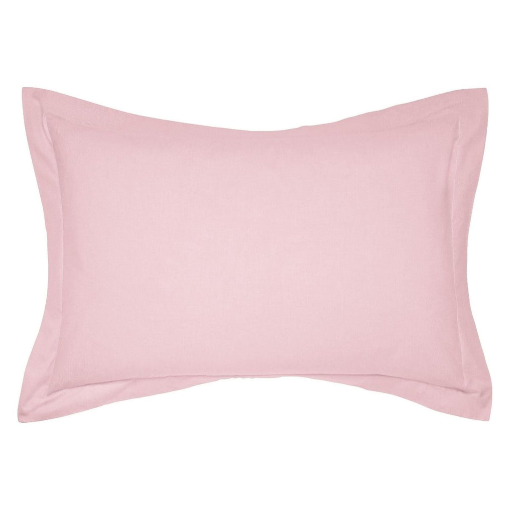 Helena Springfield Plain Dye Pillow Case Oxford BLUSH/74CMX48CM + 5CM - Beales department store