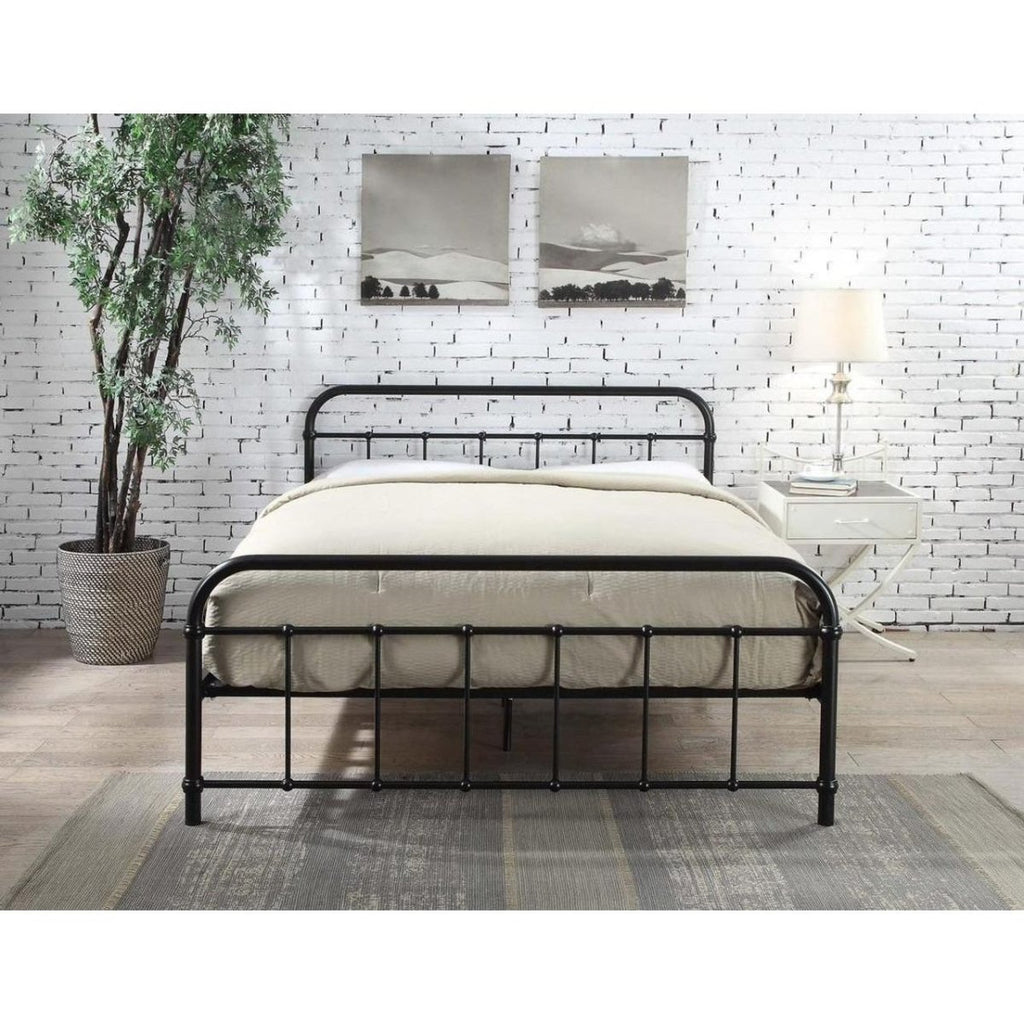 Henley Black Victorian Metal Bed - Beales department store