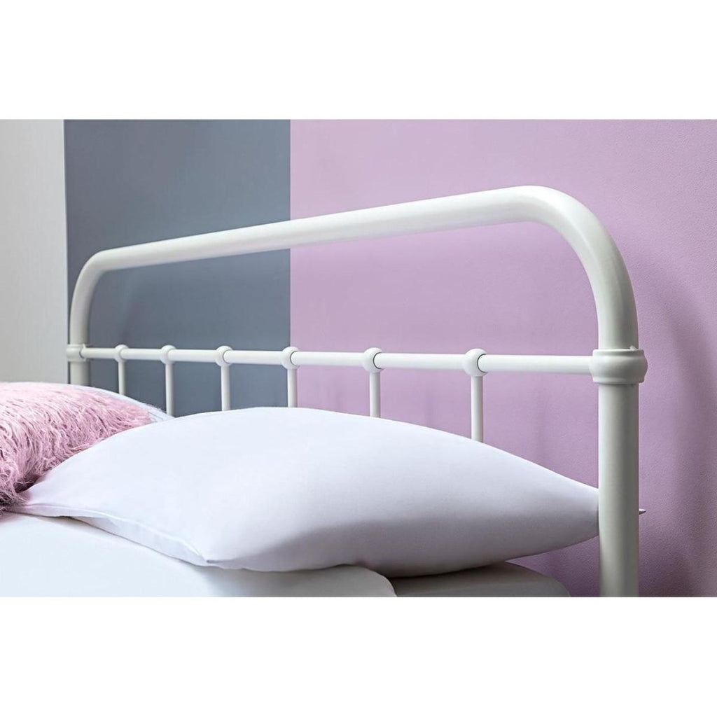 Henley White Victorian Metal Bed - Beales department store