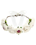 White Flower Crown - 17cm