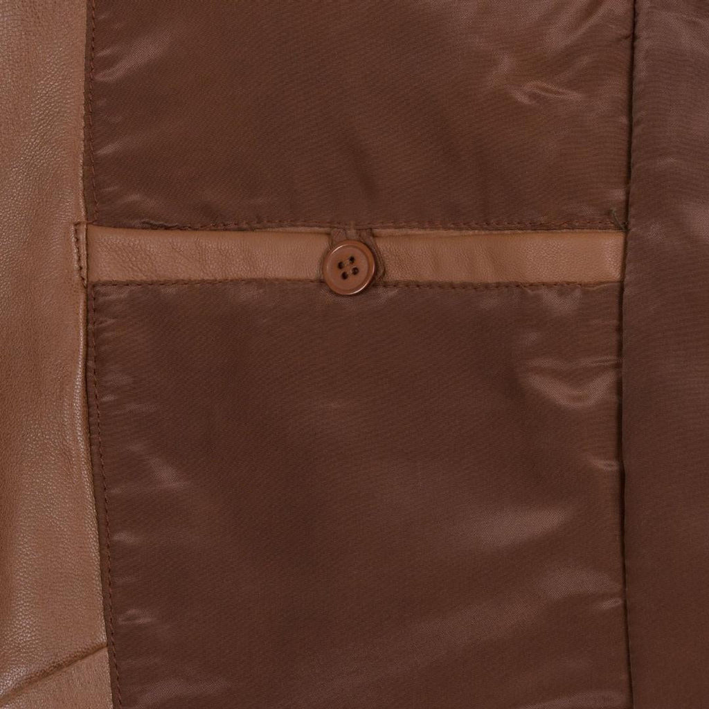 Hide Park Brook Men’s Chestnut Leather Blazer - Beales department store