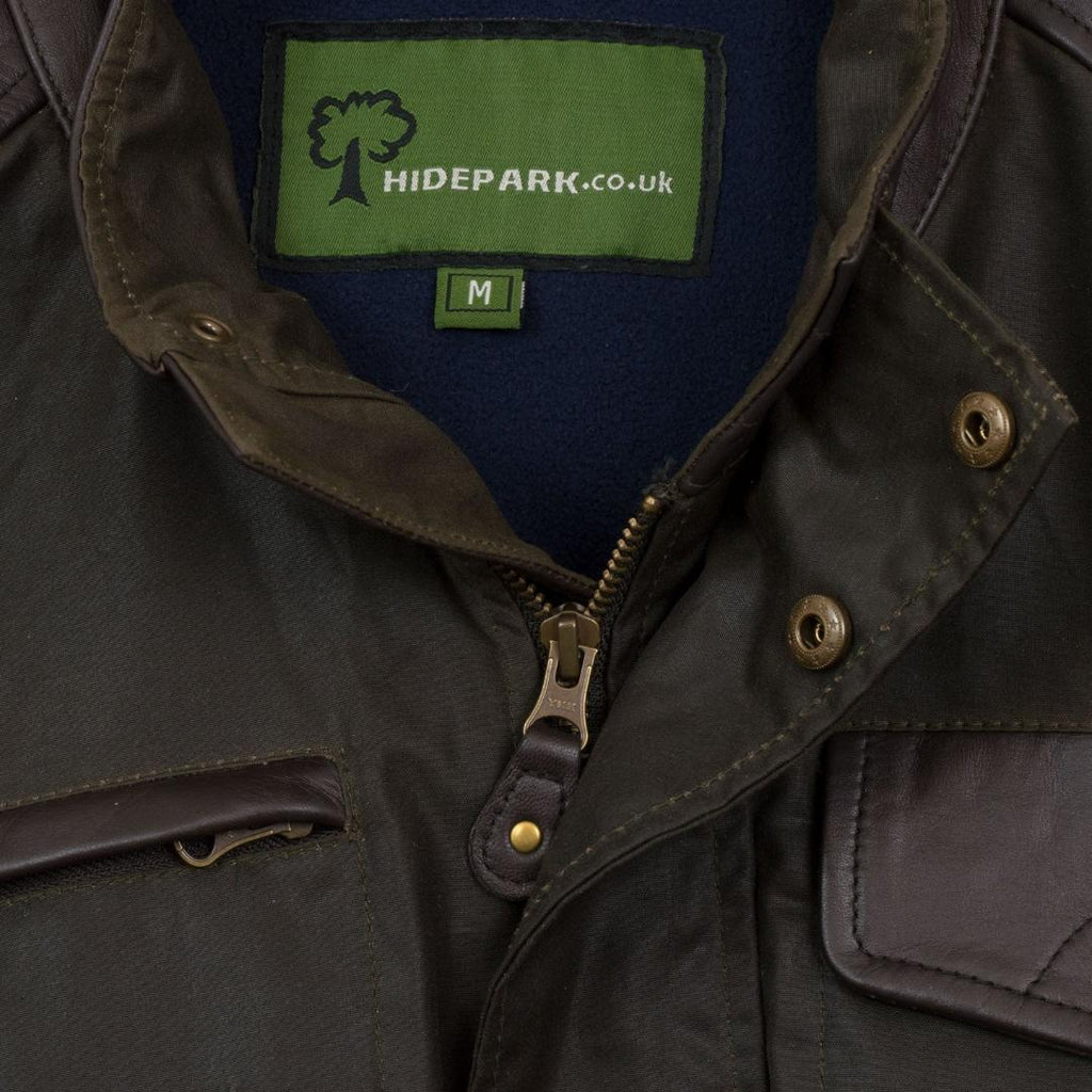 Hide Park Christian Men's Olive Wax Jacket - Beales department store