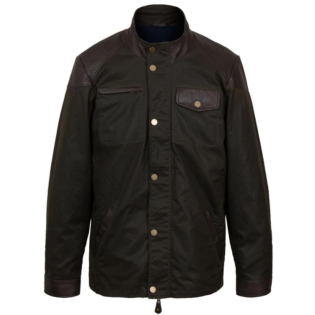 Hide Park Christian Men's Olive Wax Jacket - Beales department store