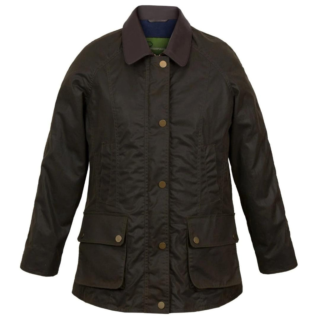 Hide Park Harriet Women's Olive Wax Jacket - Beales department store