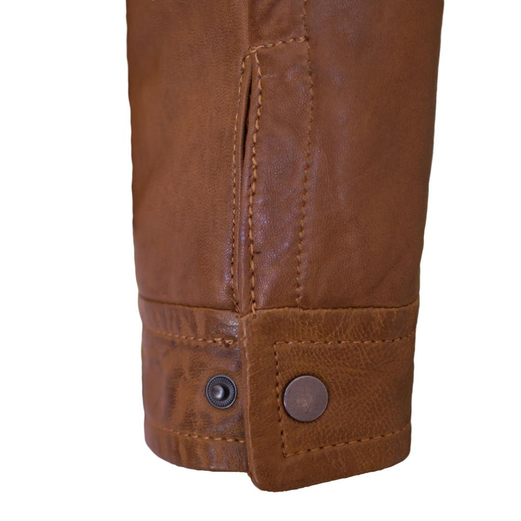 Hide Park Jake Men’s Tan Leather Jacket - Beales department store