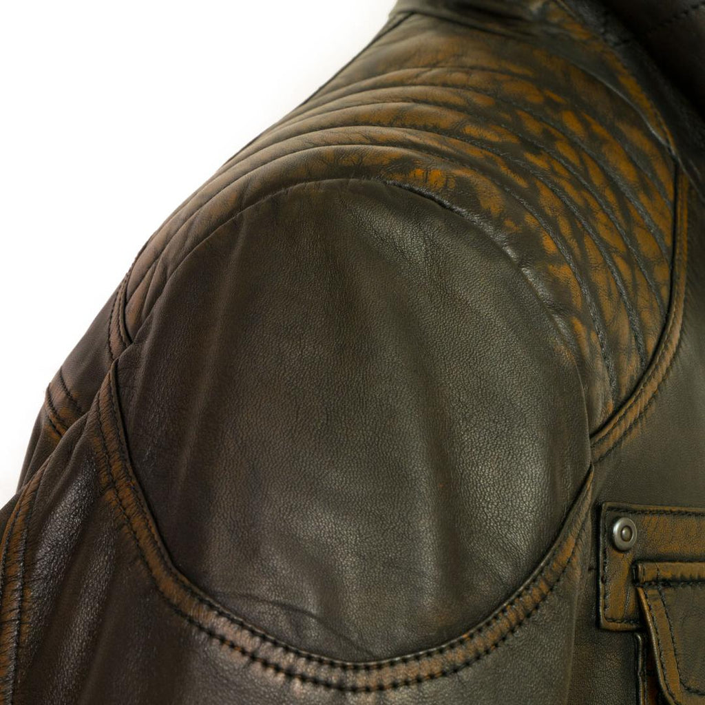 Hide Park Jenson Men’s Black Antique Leather Jacket - Beales department store