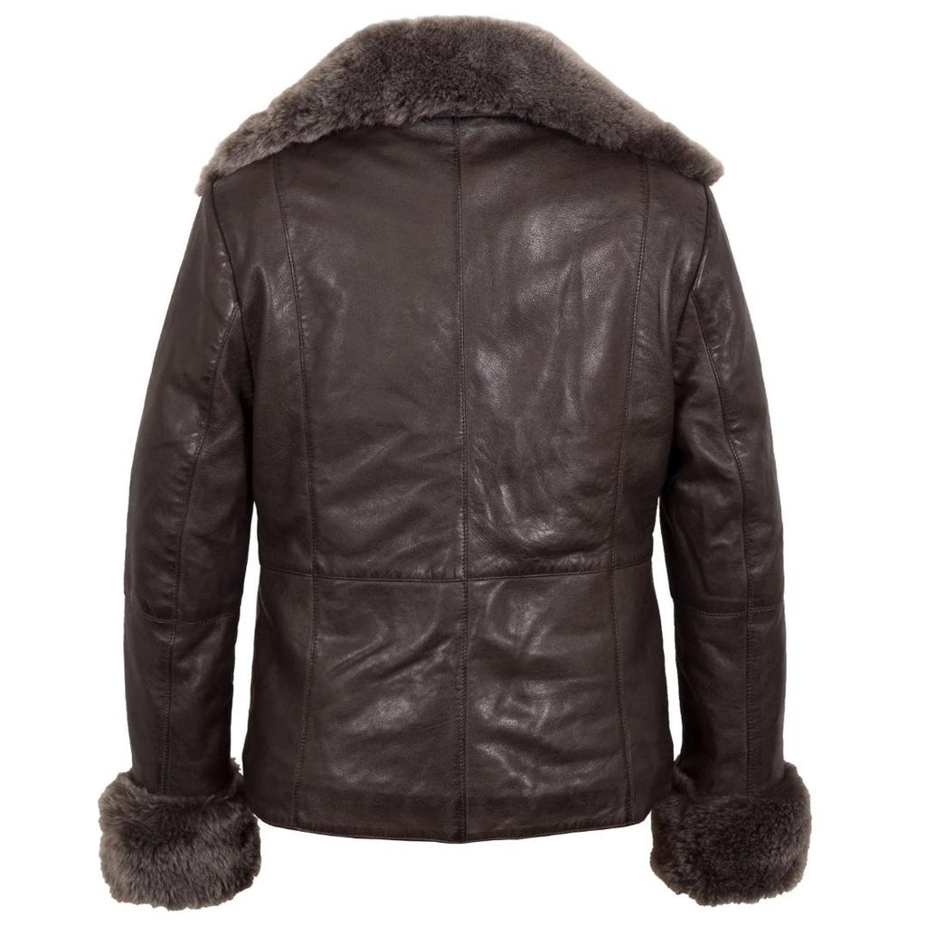 Hide Park Kataryna Ladies Brown Leather Jacket - Beales department store