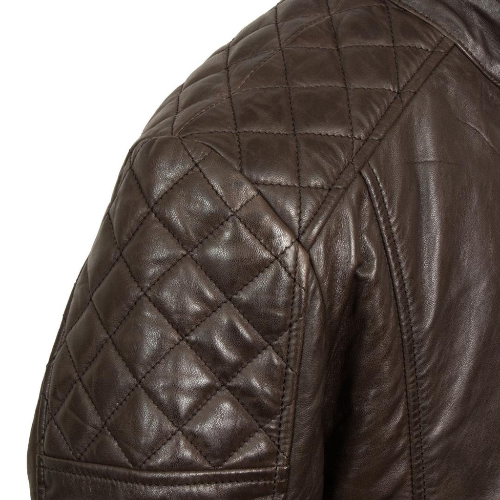 Hide Park Noah Men’s Brown Leather Jacket - Beales department store