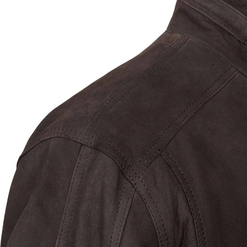 Hide Park Walker Men's Brown Leather Coat - Beales department store