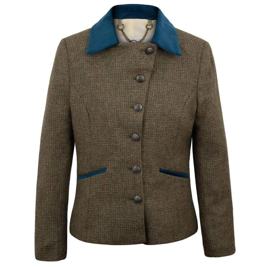 Hidepark Becky Ladies Tweed Jacket - Light Brown - Beales department store