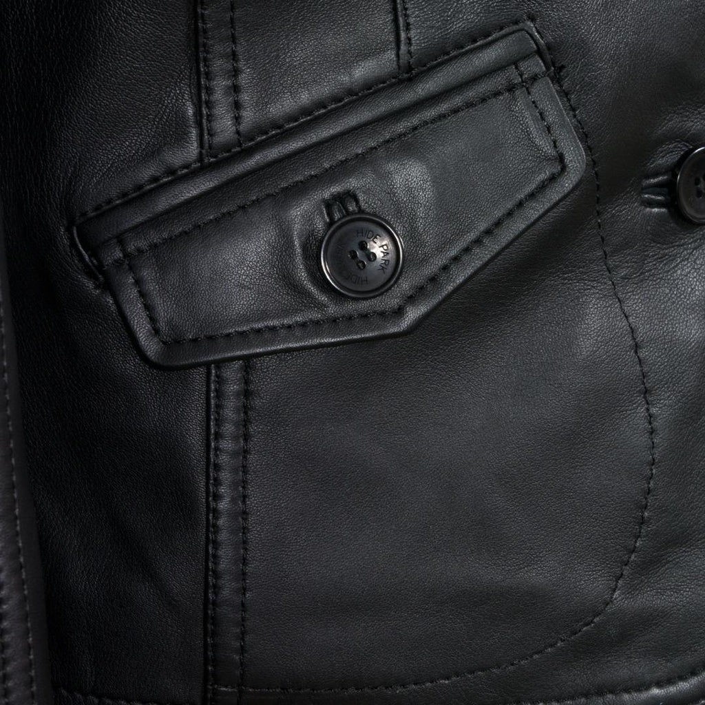 Hidepark Jess: Women’s Black Leather Blazer - Beales department store