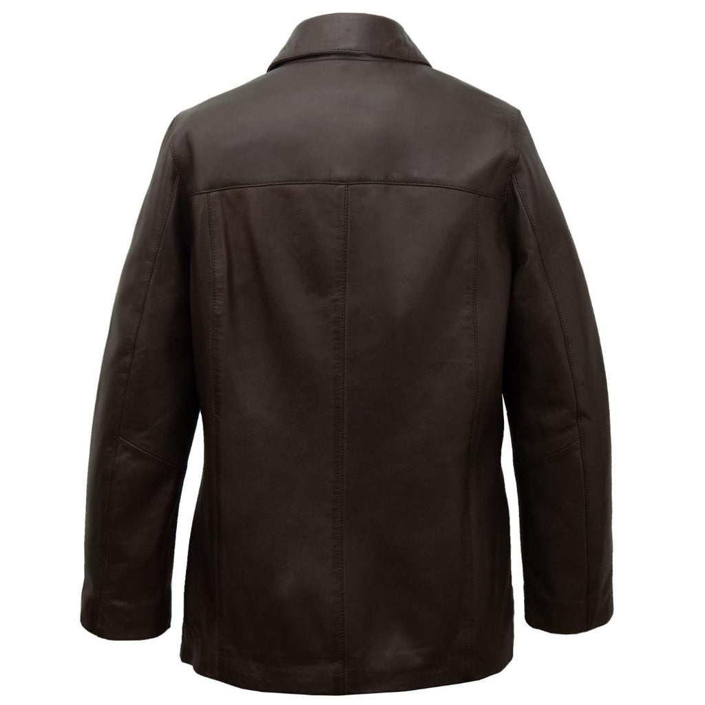 Hidepark Louise Ladies Brown Leather Coat - Beales department store