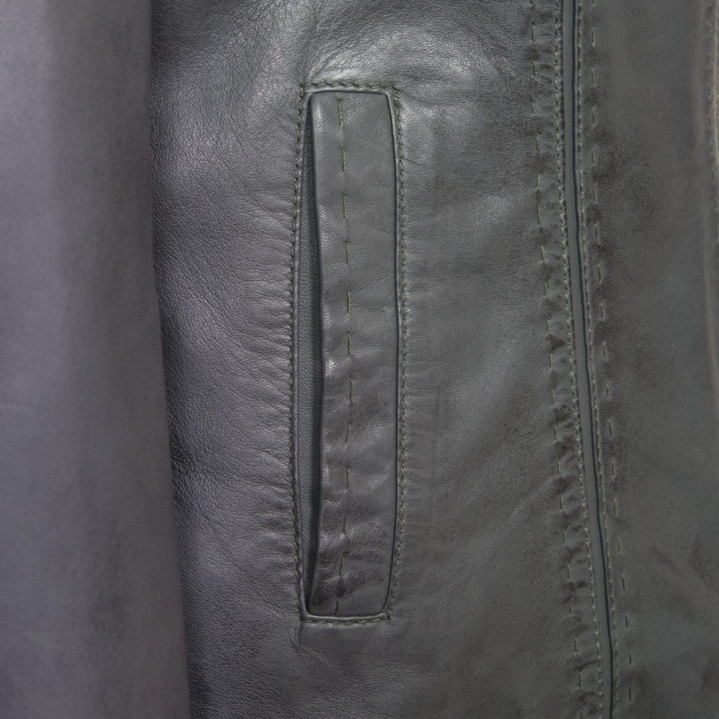 Hidepark May: Women’s Grey Leather Jacket - Beales department store