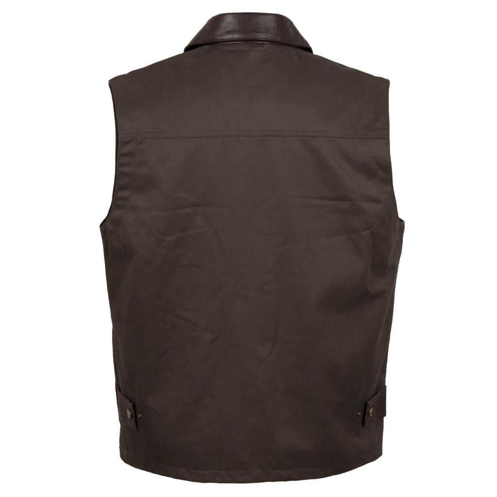 Hidepark Ryan Mens Brown Cotton Gilet - Beales department store