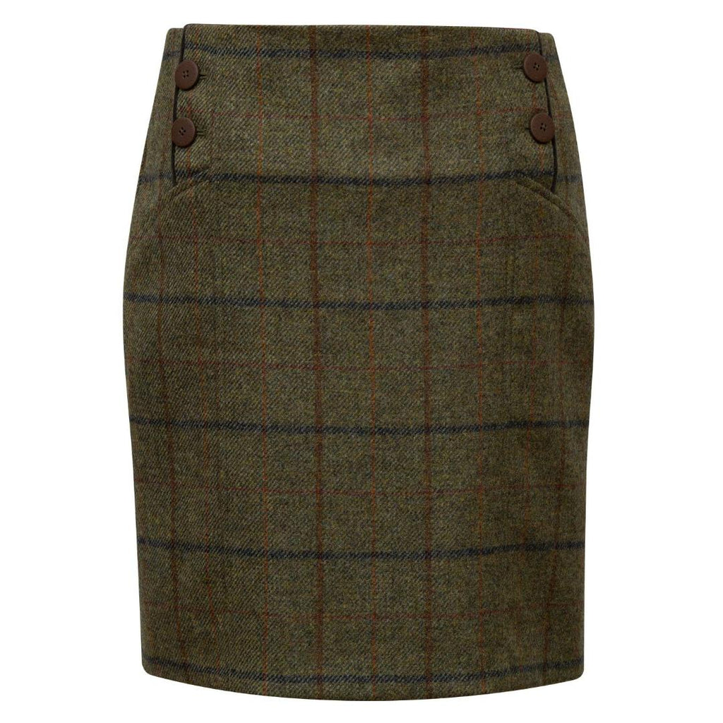 Hidepark Violet tweed Skirt - Olive - Beales department store