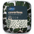 Silentnight Green Leaf Reversible Coverless 10.5 Tog Duvet Set