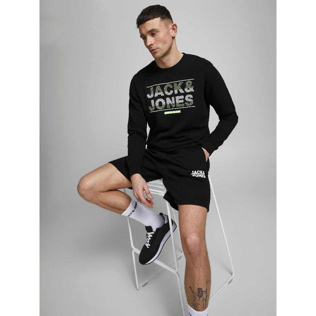 Jack & Jones Sweat Shorts - Black - Beales department store