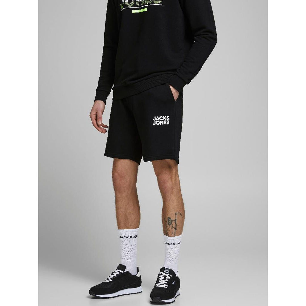 Jack & Jones Sweat Shorts - Black - Beales department store