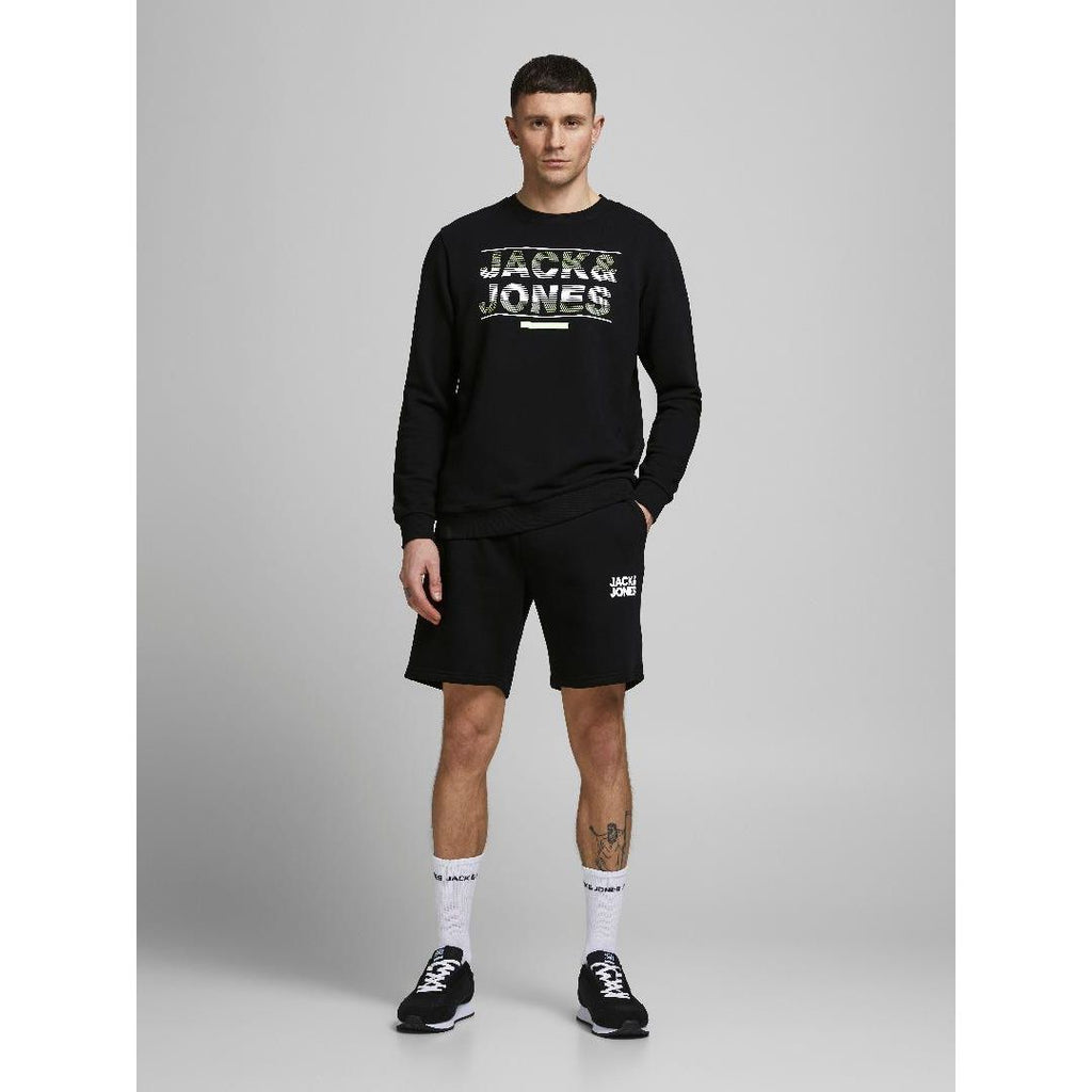 Jack & Jones Sweat Shorts - Black - Beales department store