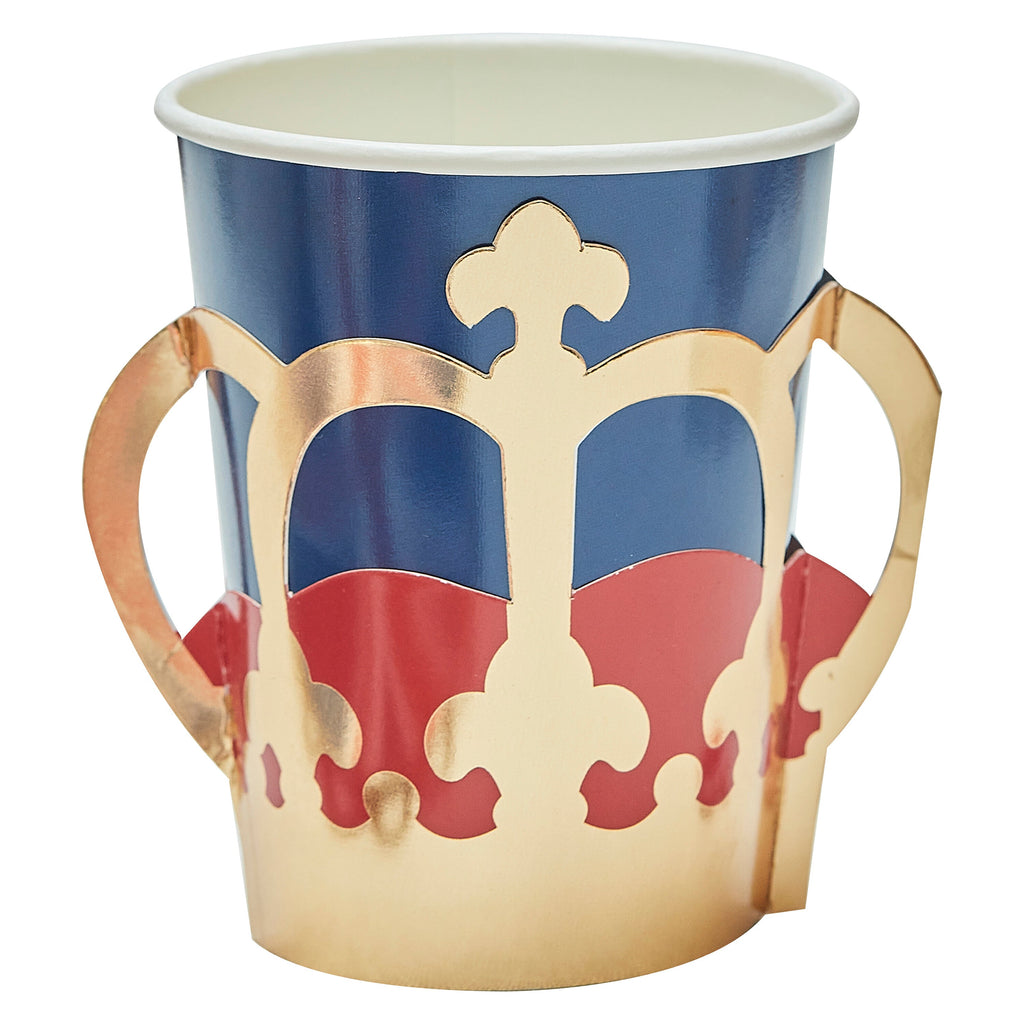 Gold Crown Pop Out Paper Cups
