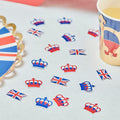 Union Jack & Crown Table Confetti- 10 Inner Pack