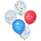 Red, White & Blue Party Like Royalty Balloons