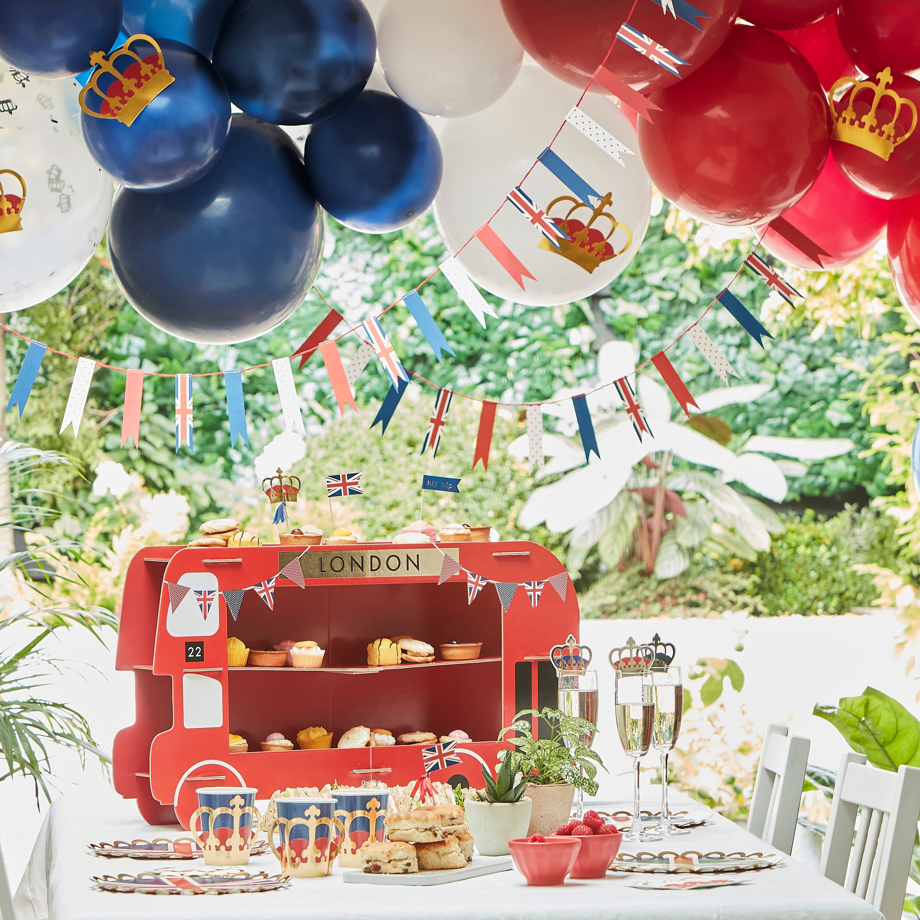 Red, White & Blue Party Like Royalty Balloons
