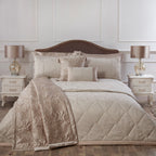 Paisley Natural Jacquard Bedspread (260cm x 260cm)