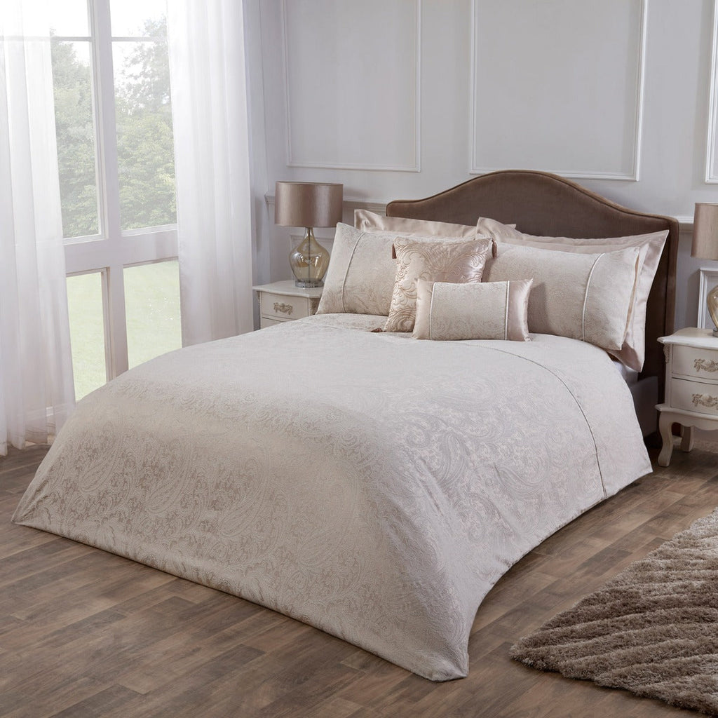 Paisley Natural Luxury Cotton Rich Jacquard Duvet Cover