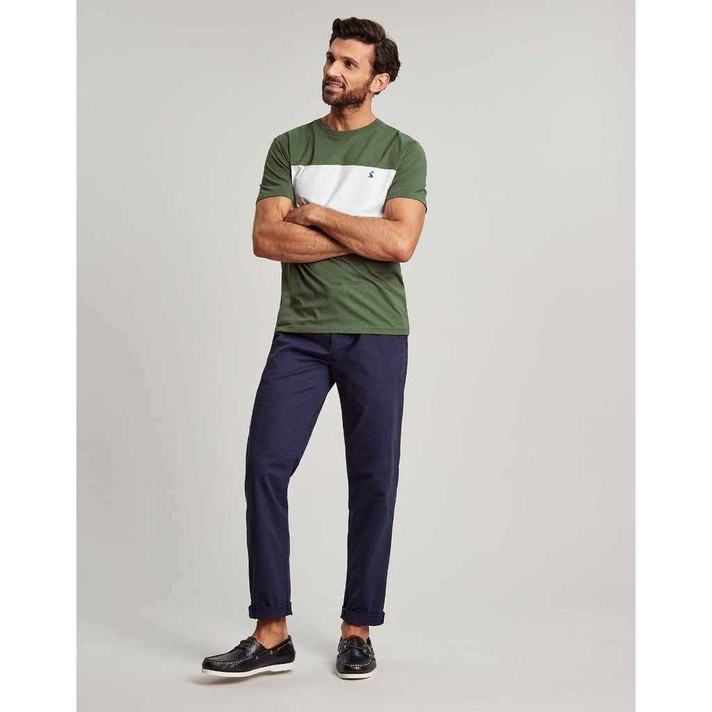 Joules Colourblock Short Sleeve T-shirt - Green - Beales department store