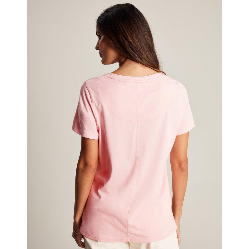 Joules Frankie Crew T-Shirt - Ballerina - Beales department store