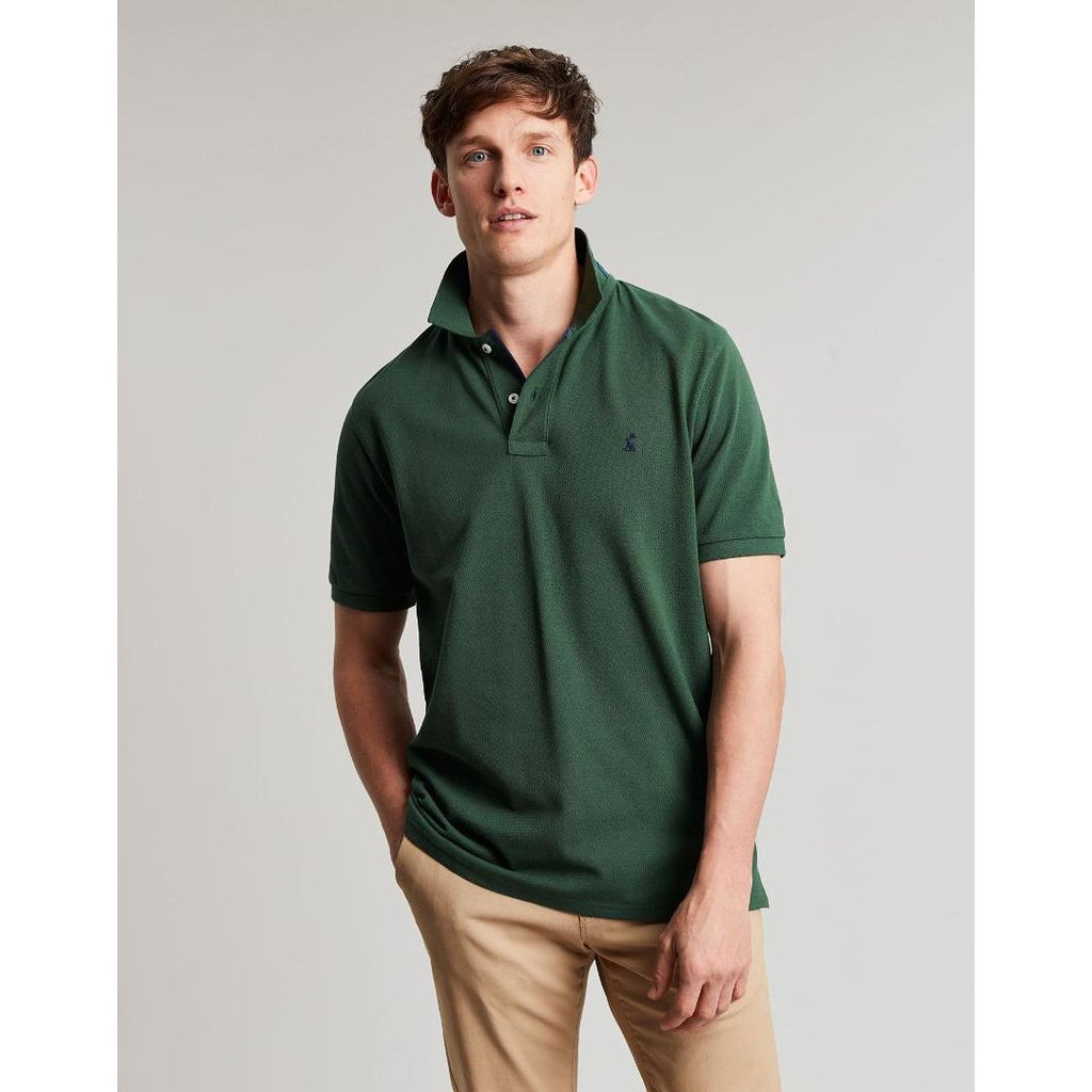 Joules Woody Polo Shirt - Dark Green - Beales department store