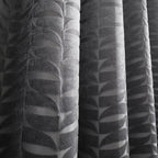 Kendal Charcoal Grey Velvet Eyelet Curtains