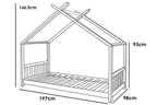 Kids Canopy Pine House Bed