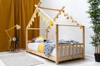 Kids Canopy Pine House Bed