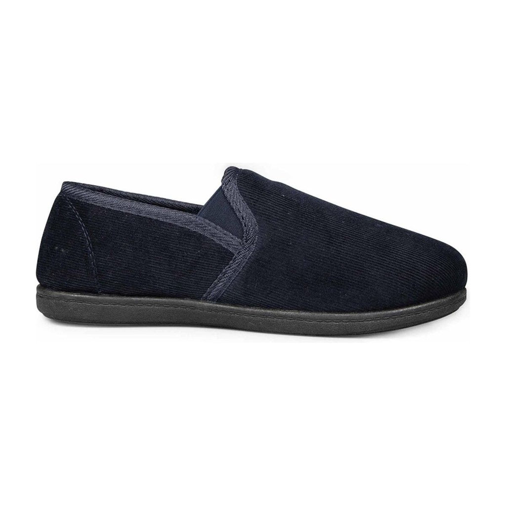 Kozitoze Edward Mens Slippers - Black Thin Cord - Beales department store