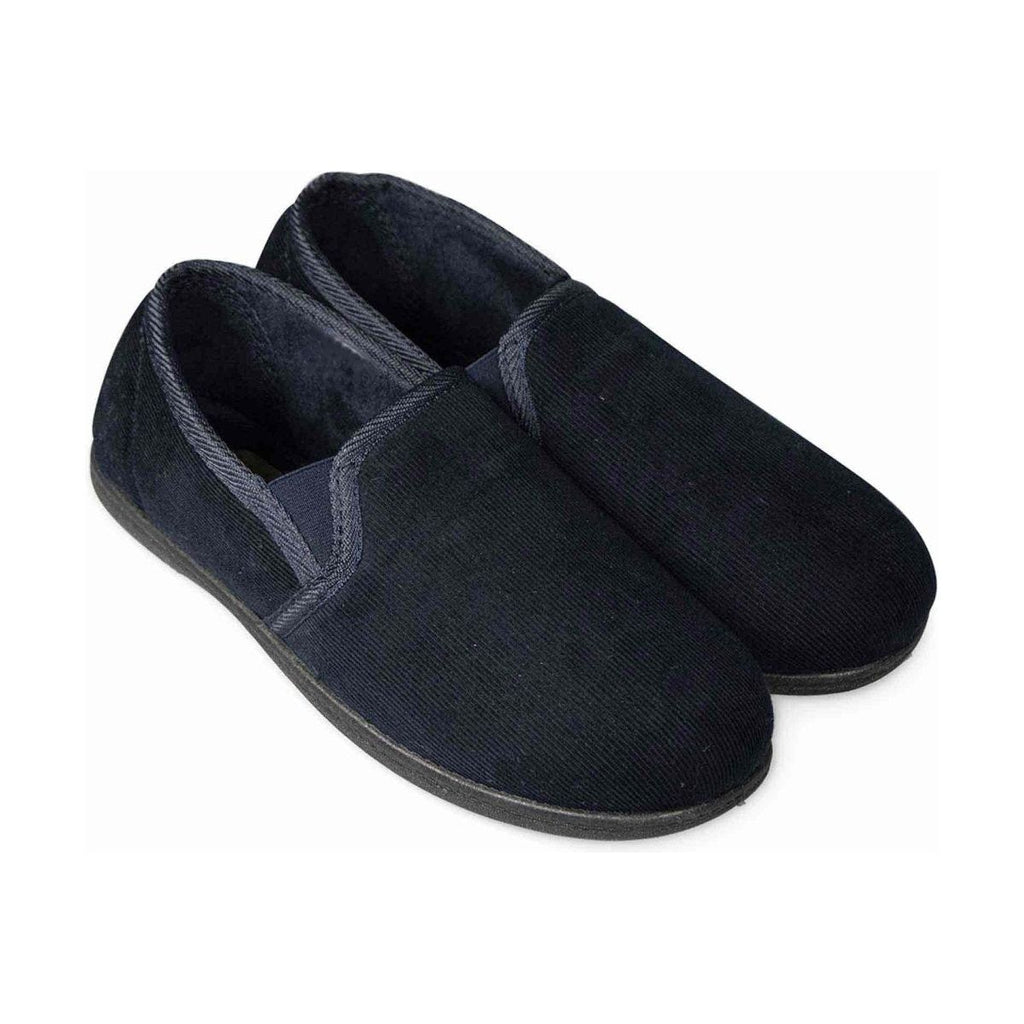 Kozitoze Edward Mens Slippers - Black Thin Cord - Beales department store