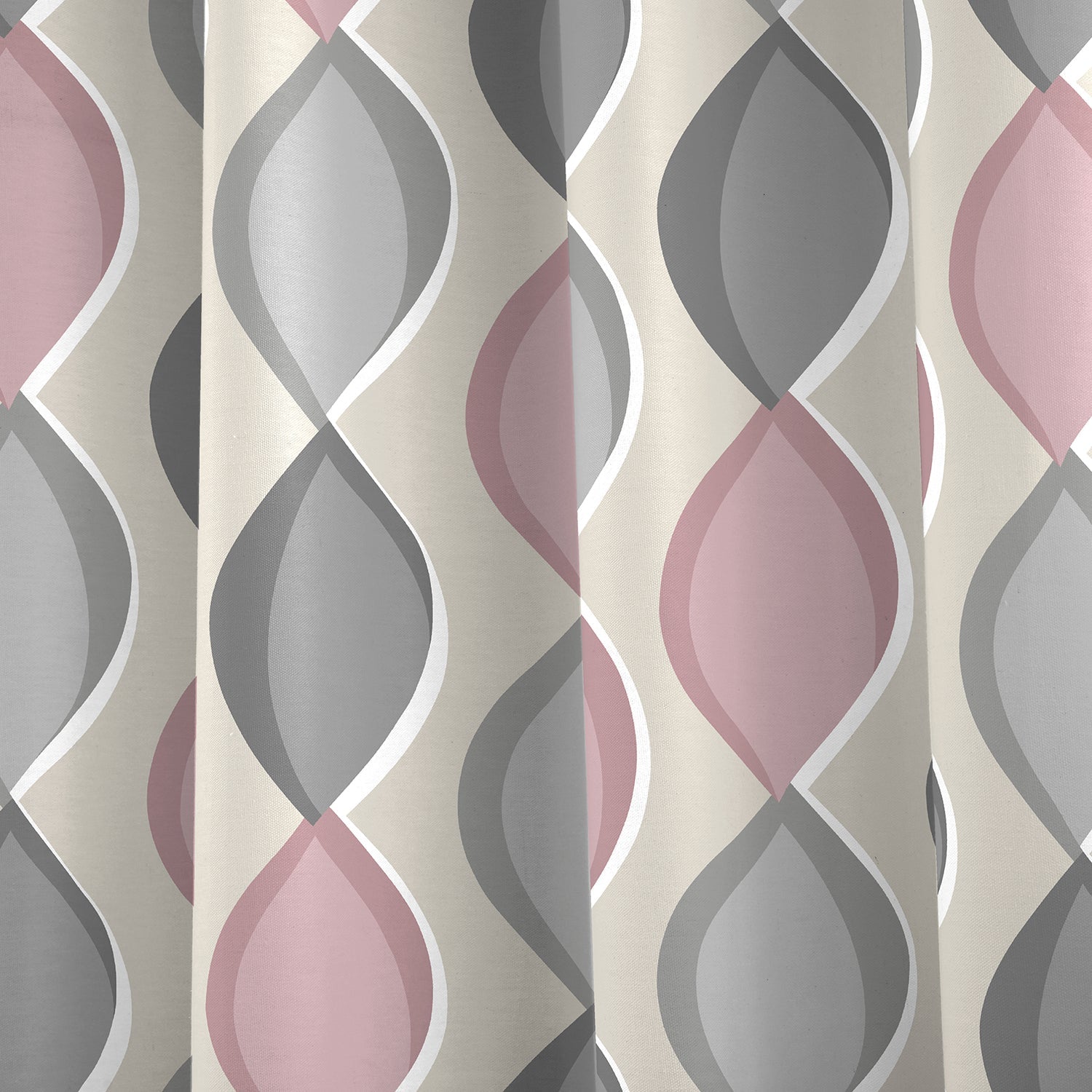 Lennox Blush Pink Eyelet Curtains