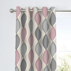 Lennox Blush Pink Eyelet Curtains