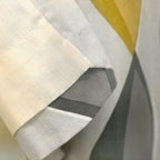 Lennox Grey Ochre Eyelet Curtains