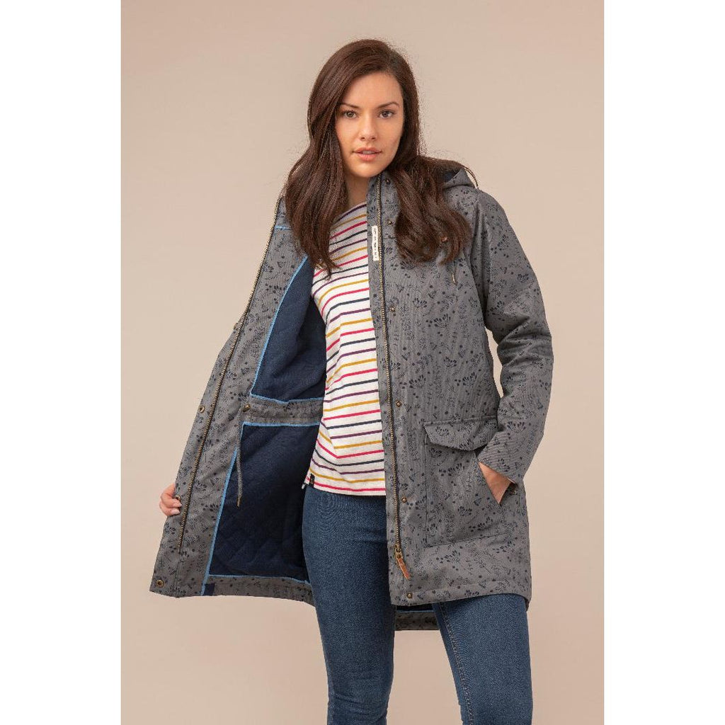 Lighthouse Alanna Coat - Urban Grey Print - Beales department store