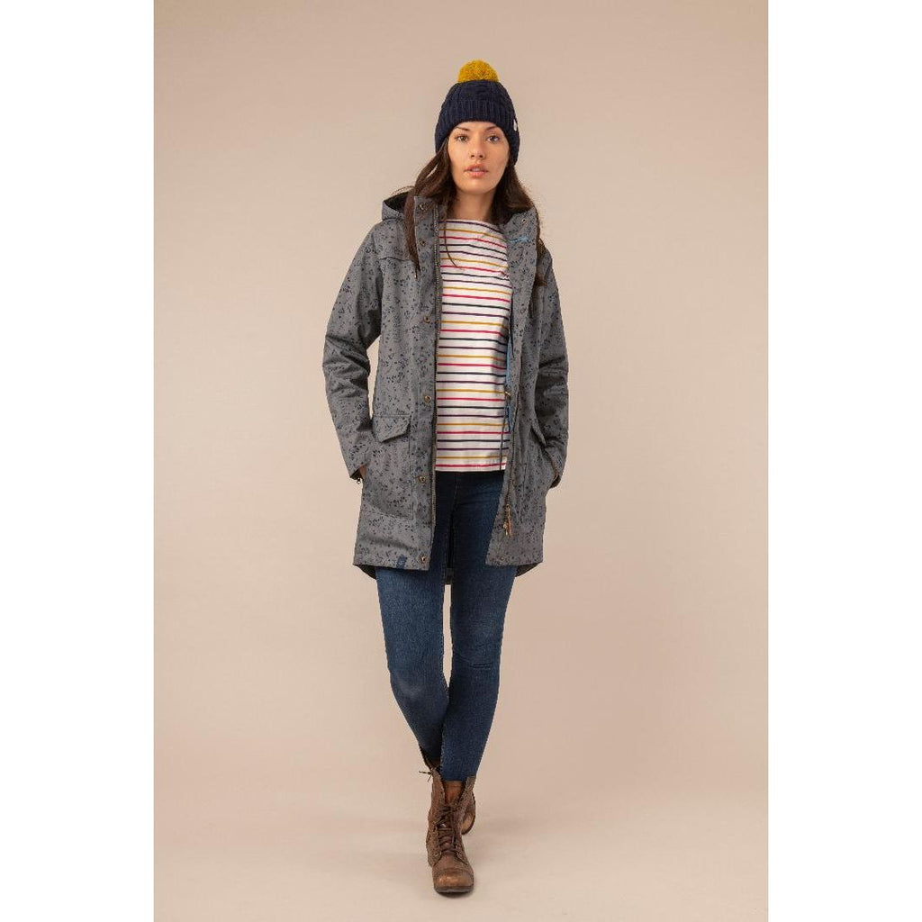 Lighthouse Alanna Coat - Urban Grey Print - Beales department store