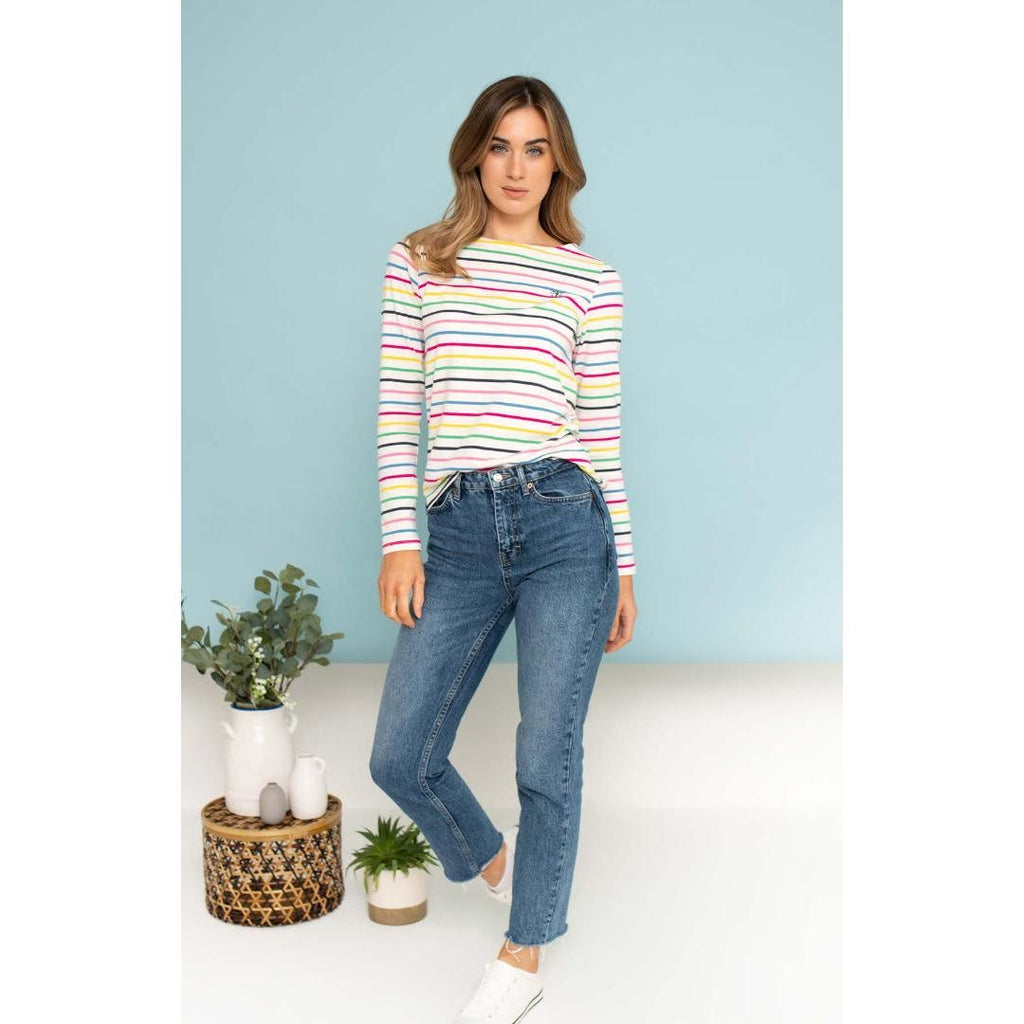 Lighthouse Causeway Breton Top - Multi Stripe - Beales department store