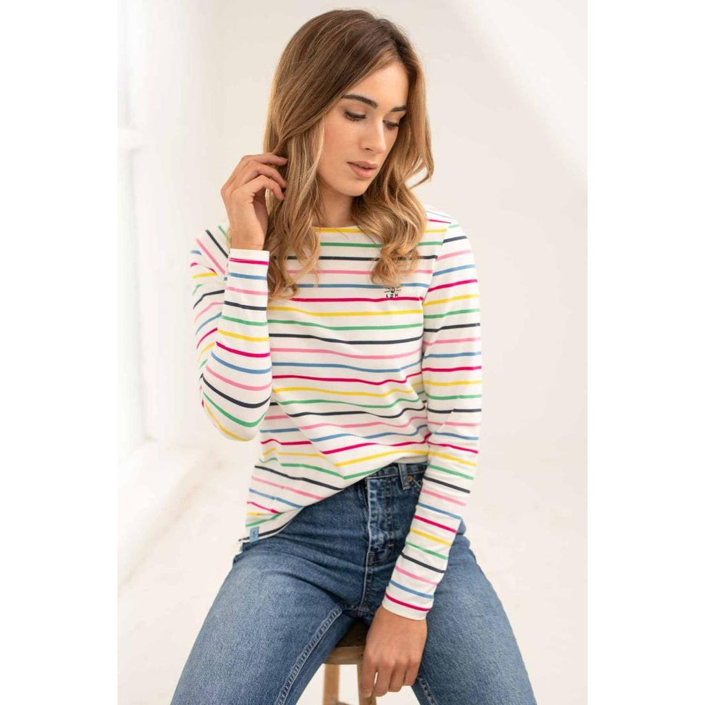 Lighthouse Causeway Breton Top - Multi Stripe - Beales department store