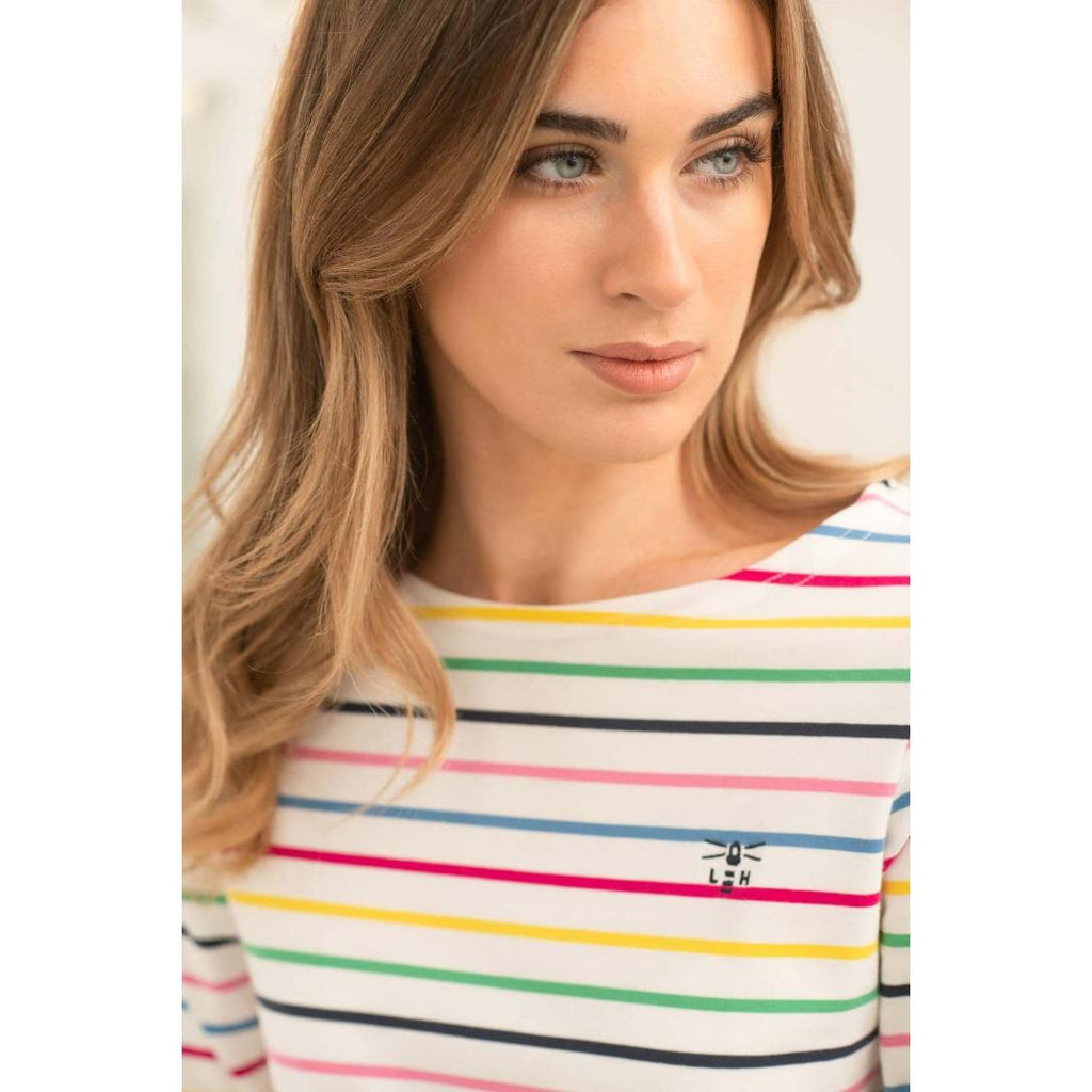 Lighthouse Causeway Breton Top - Multi Stripe - Beales department store