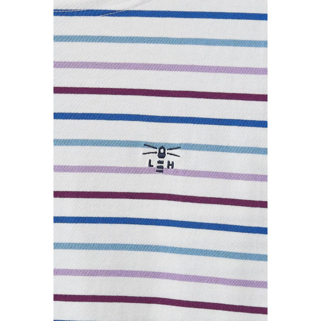 Lighthouse Causeway Breton Top - Purple Blue Stripe - Beales department store