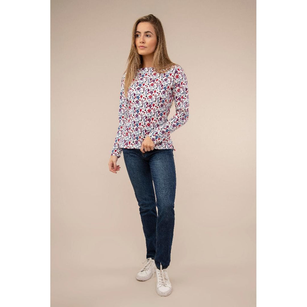 Lighthouse Causeway Top - Floral Print - Beales department store