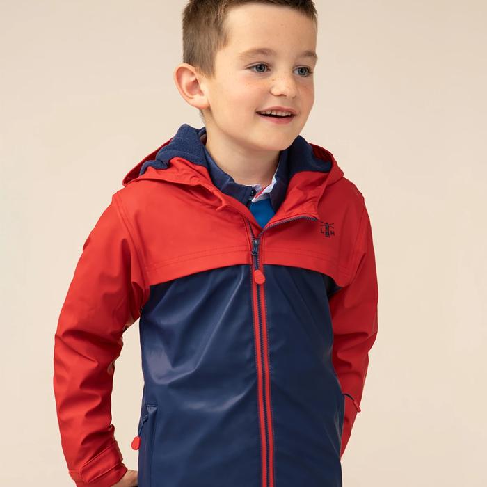 Little Lighthouse Adam Boys Coat - Lava/Eclipse - Beales department store